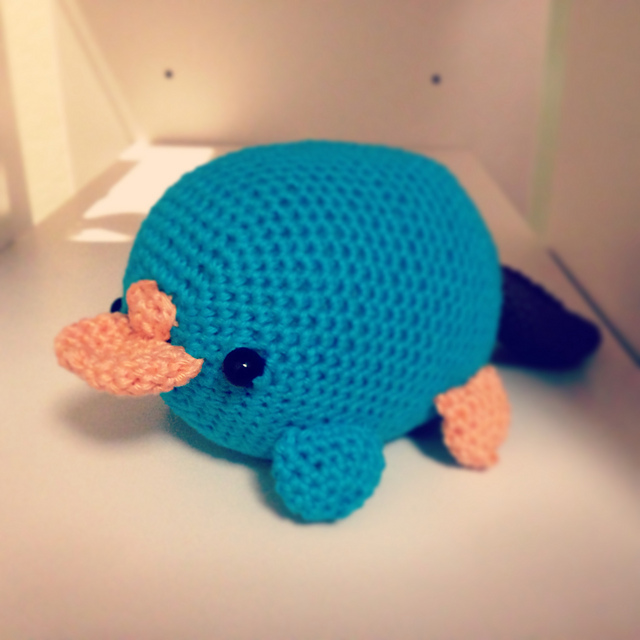Blue Platypus (Perry) amigurumi