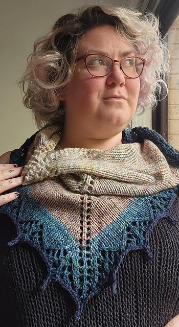 Scrap Yarn Alchemy Shawl