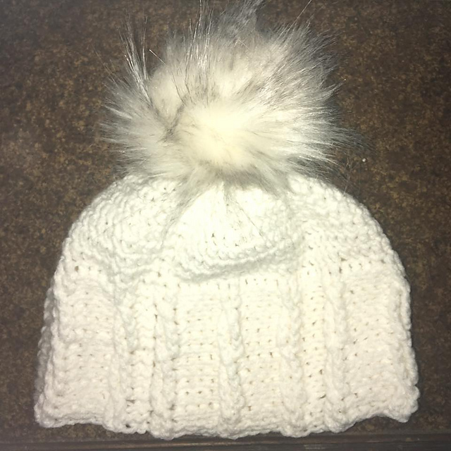 Furry Pom Pom Hat