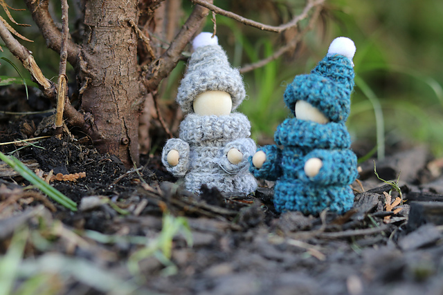 Wooden People Ornament