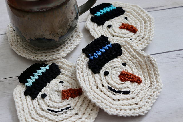 Melted Snowman Coaster