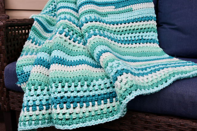 Teal Textures Throw