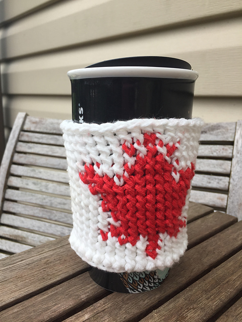 Canadian Maple Leaf Cup Cozy