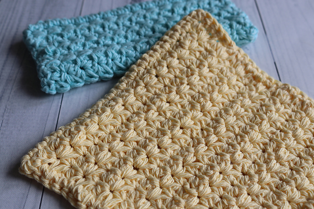 Daisy Stitch Washcloth