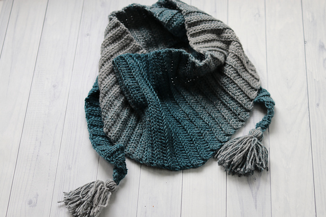 Winter Hues Triangle Scarf