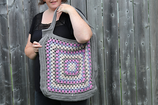 Granny Square Market Bag
