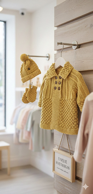 "Enchanted" 3 piece coat set