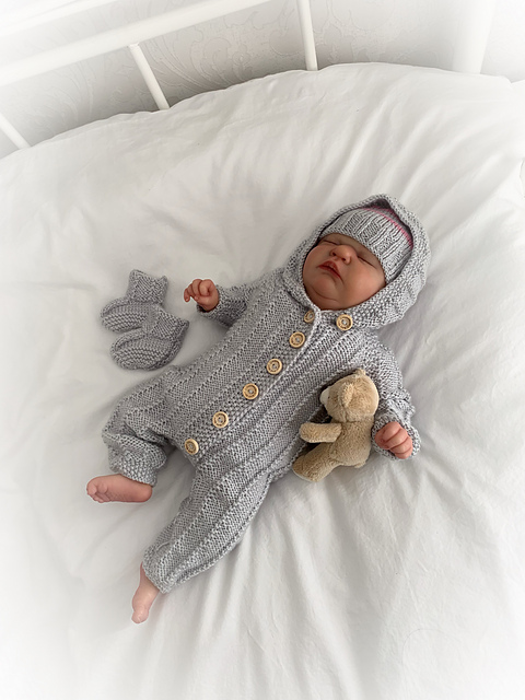 "Alyssum" Hooded Romper Set