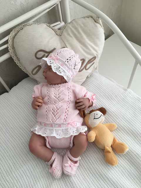 "Sweetpea" Gathered Lace set