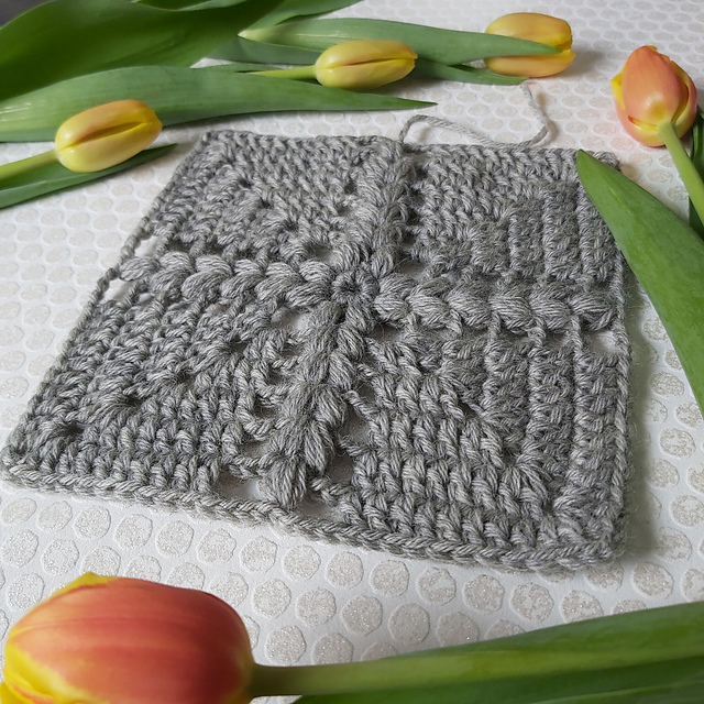 Puff Wheat Granny Square