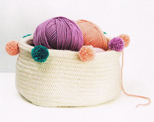 Basket with Pompons