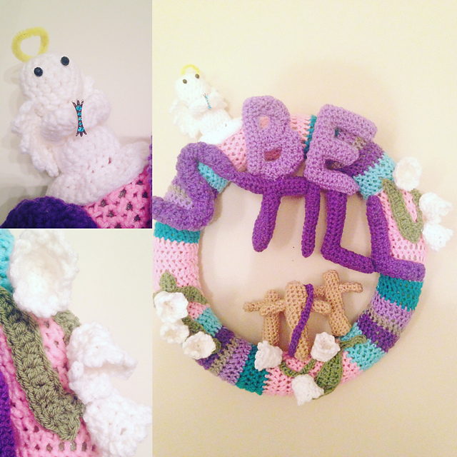 Easter Wreath, Three Crosses