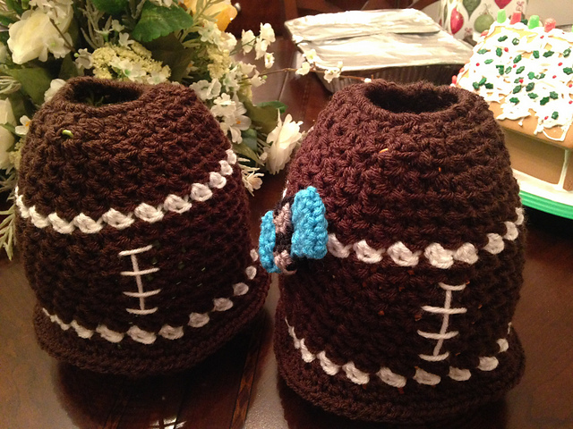 Football Messy Bun/Ponytail Hat
