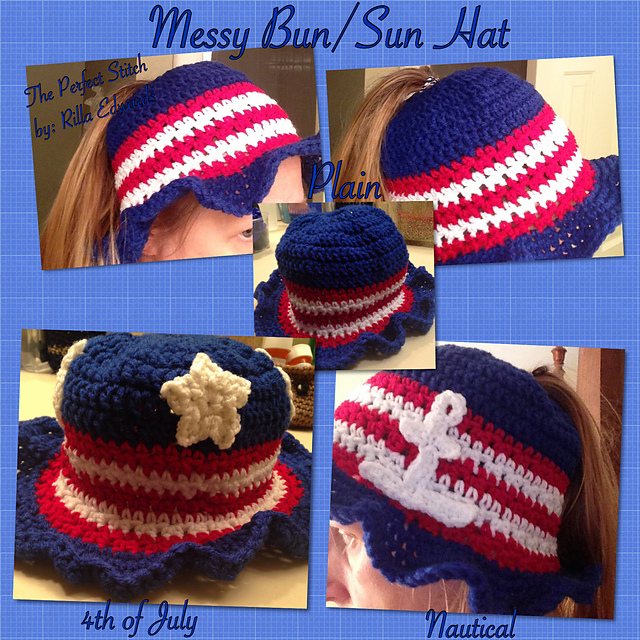 Messy Bun/Sun Hat