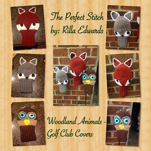 Golf Club Covers - Woodland Animals