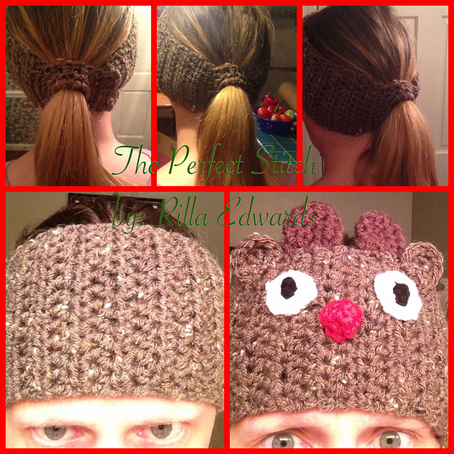 Rudolph Ponytail Headband