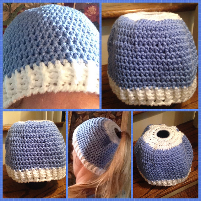 UNC Tarheels Messy Bun Hat