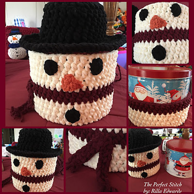 Snowman Container Cover