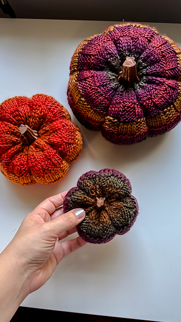 Checkered Pumpkin Set