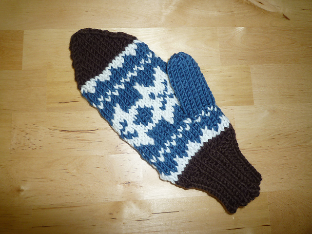 Handschuhe mit Jacquardmuster