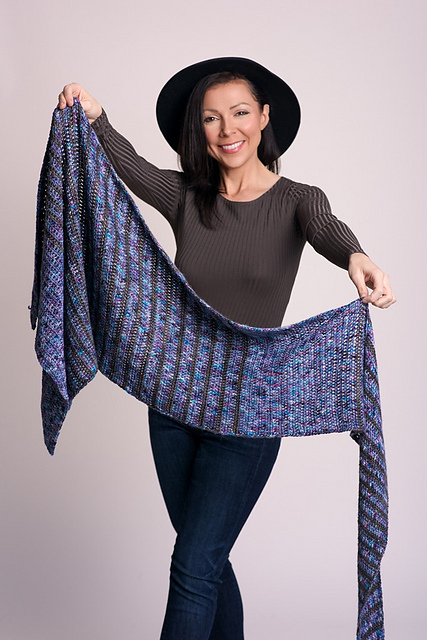 Lilith Asymmetric Shawl