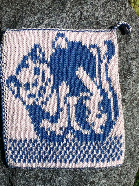 Spüli Katze mit Wollknäuel