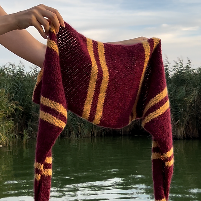Wizard striped shawl