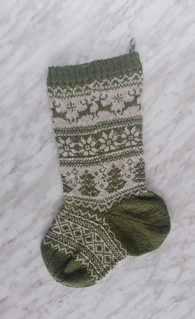 Festive Nordic Stocking