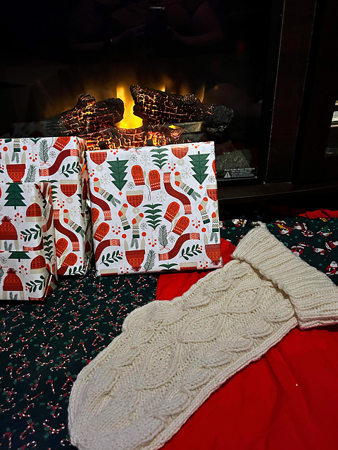Cable Knit Christmas Stocking