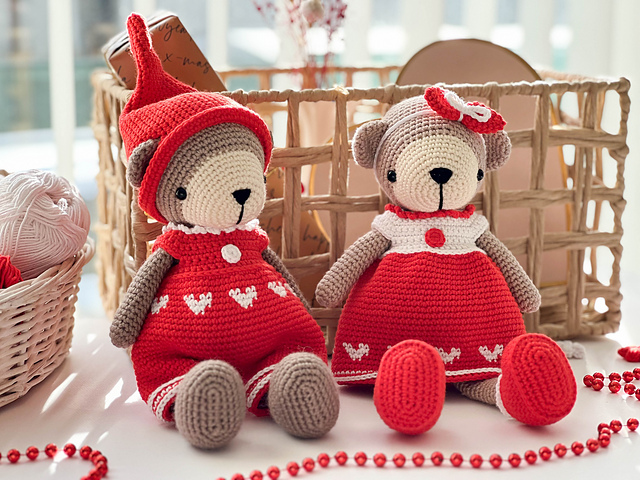 Crochet bear "Bo and Beth"