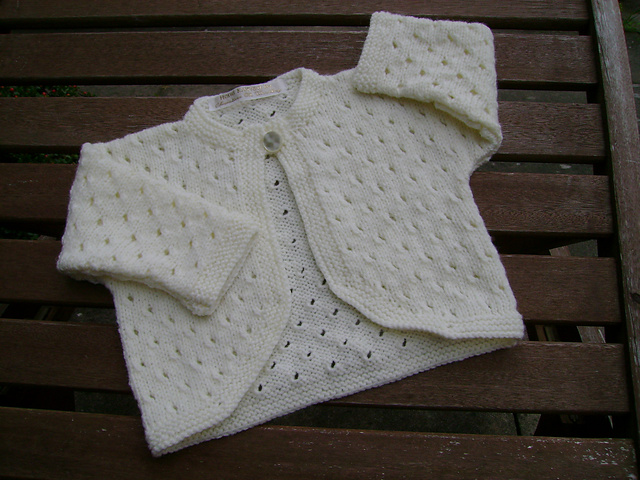 Design Three, Little Flower Bolero, Bonnet & Bootees