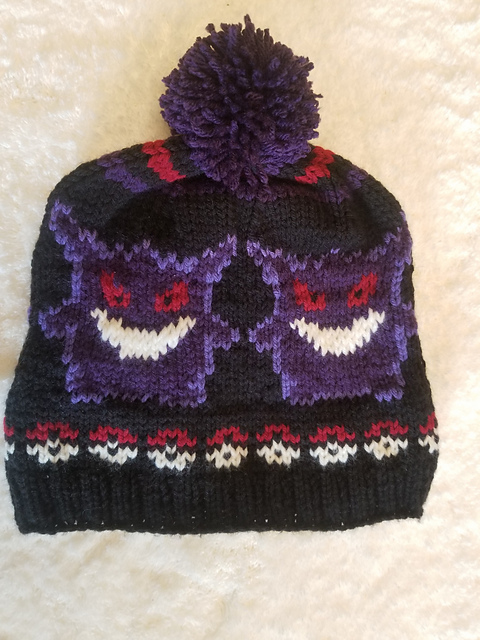 Ravelry: Gengar Hat pattern by Robyn Fiori
