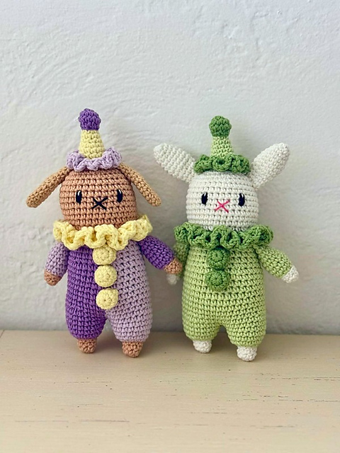 Aster & Clover the Clown Bunnies