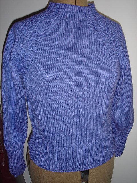 Raglan Sweater with Collar