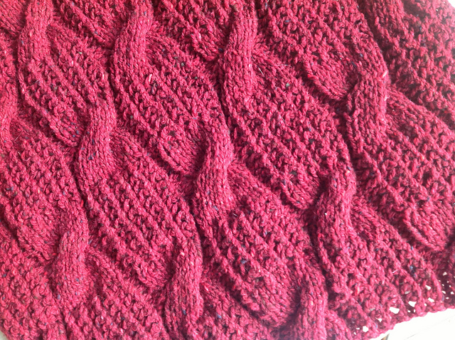 # 05 Raglan Sweater in Cable/Shaker Rib Pattern