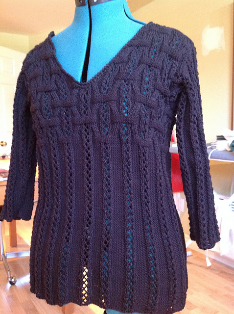 # 04 Pull avec manches trois quarts