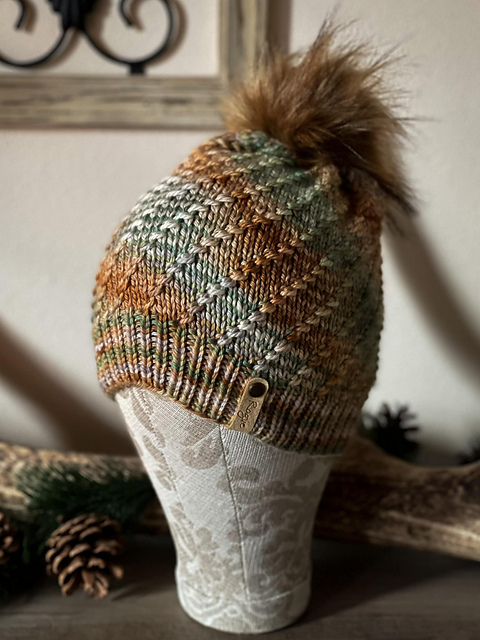 Eaphi TAPE EMBROIDERY MIX KNIT ブラウン Eaphi TAPE EMBROIDERY MIX KNIT