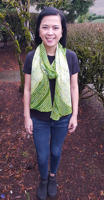 Garter Gradient Scarf