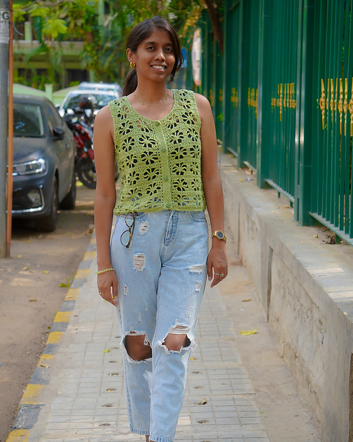 Flower Petal Cardigan