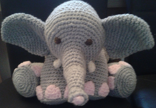 Elephant Amigurumi Toy
