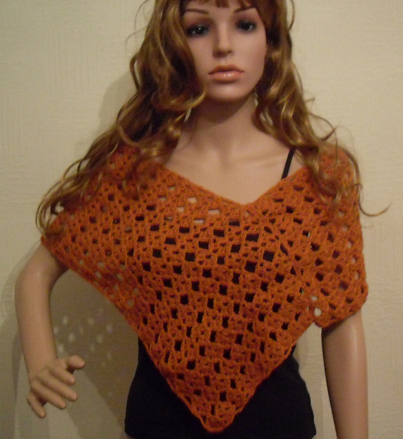 Diamond Poncho Evening Shawl