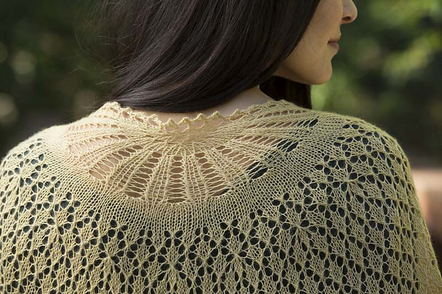 Winter Wheat Shawl