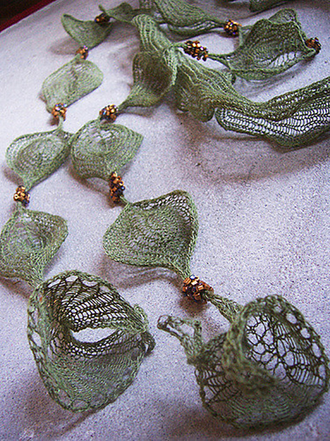 Falling Leaves Scarf Necklace