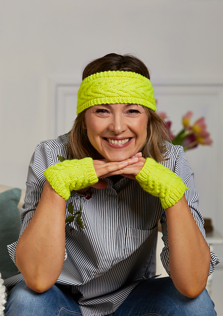 Antler headband and mitts