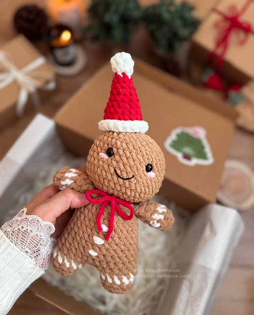 Cute Christmas Gingerbread man plushie