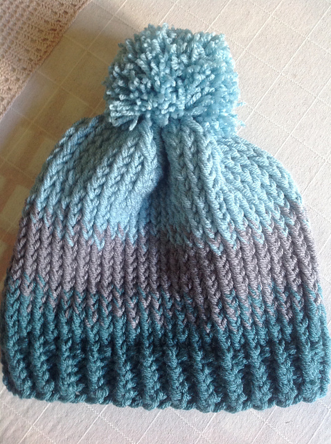 Gorro degradado tricolor
