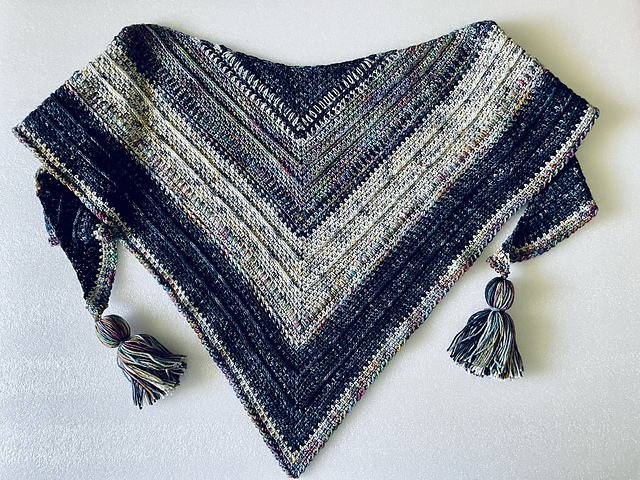 Harmonia Kerchief Scarf—Crochet