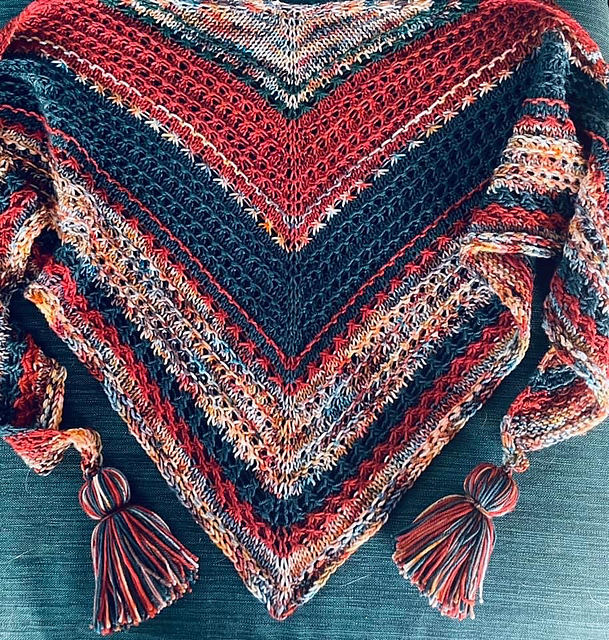 Harmonia Kerchief Scarf—Knit