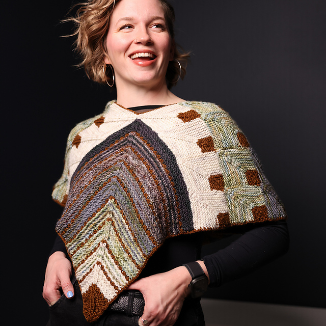 Tessellated Poncho—Knit