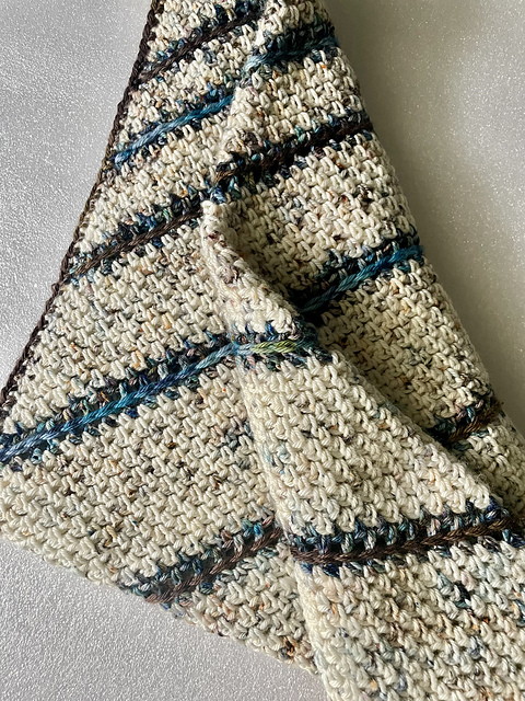 Prime Number Triangle Shawl—Crochet